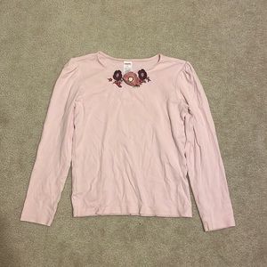 Pink Flower Youth Girls Gymboree Long Sleeve